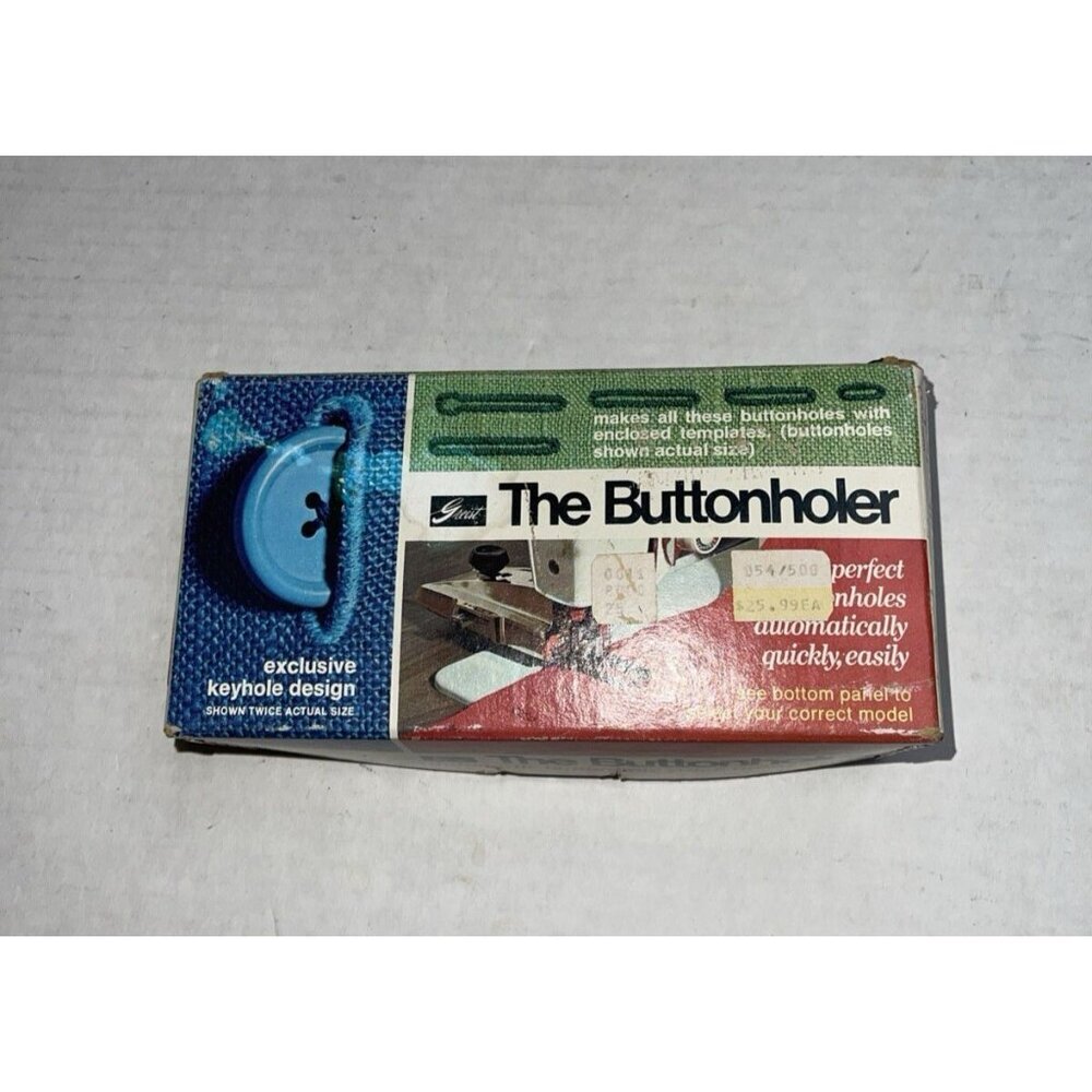 70’s Vintage Greist The Buttonholer Automatic Stitch Attachment Low Lift Shank‎